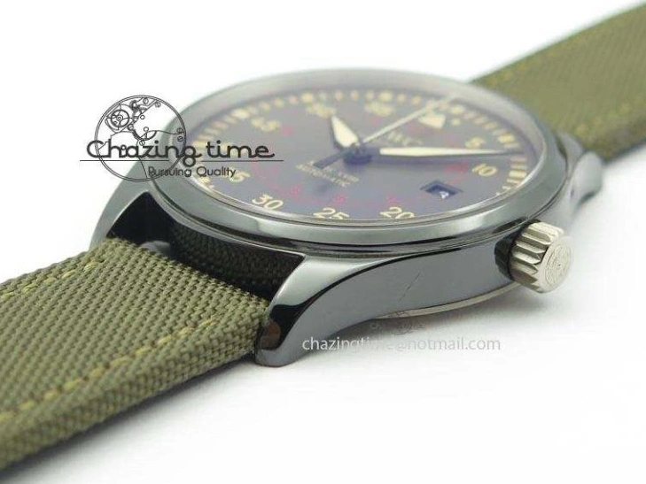 MIROTIME 0304 SunProtective MARK XVII IW324702 Real Ceramic MK Best Edition Green Dial On Green Nylon Strap A 7288